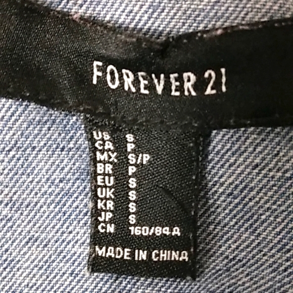 Ladies Forever 21 Jean Jacket, Sz Small - Picture 2 of 5